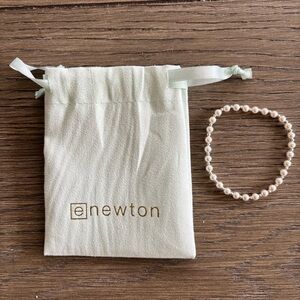 eNewton Pearl & Silver Bead Bracelet